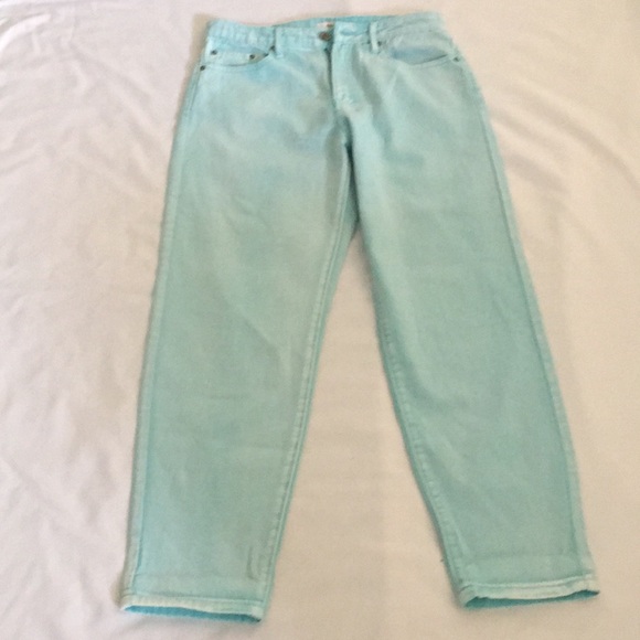 Forever 21 Mint Long Denim Jeans “Mom Fit” Style - Picture 4 of 10